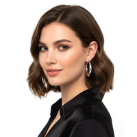 ORECCHINI CERCHIO BOMBATO