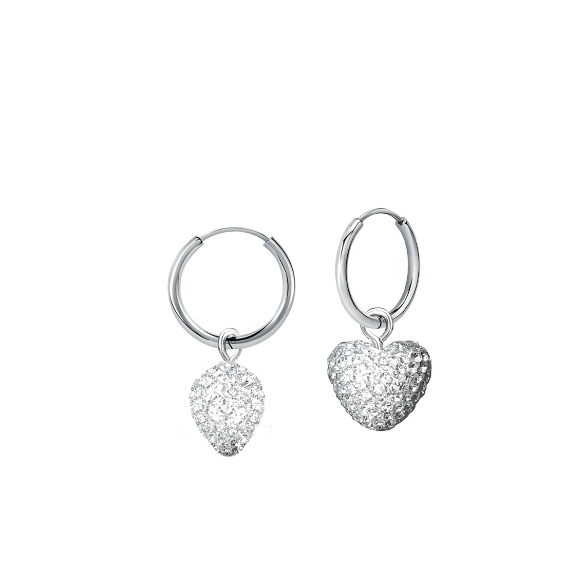 Orecchini Cuore Strass